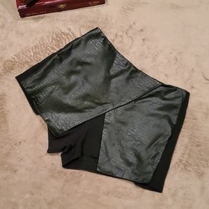 DAINTY HOOLIGAN leather front shorts, short shorts